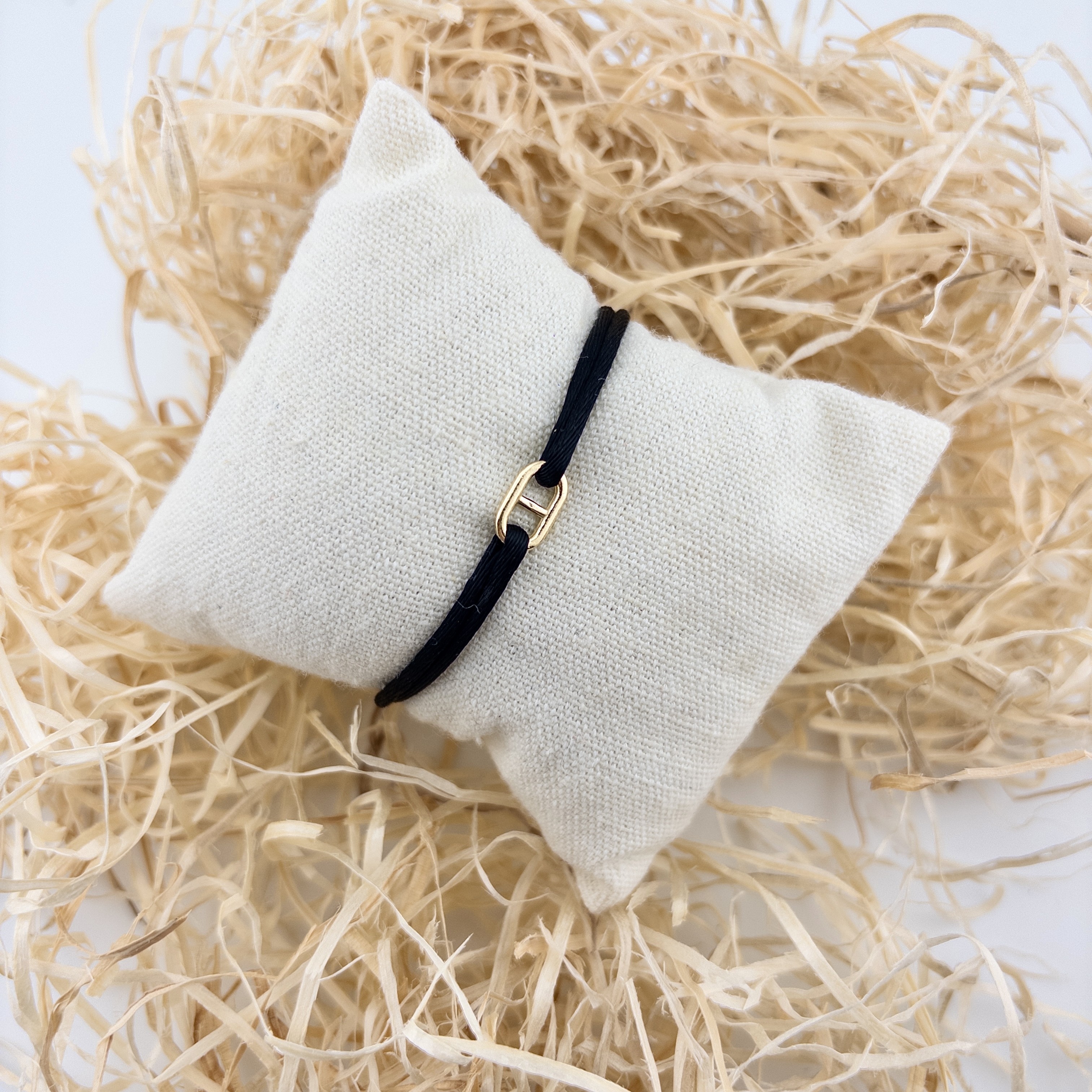 BRACELET MINI LINK NOIR