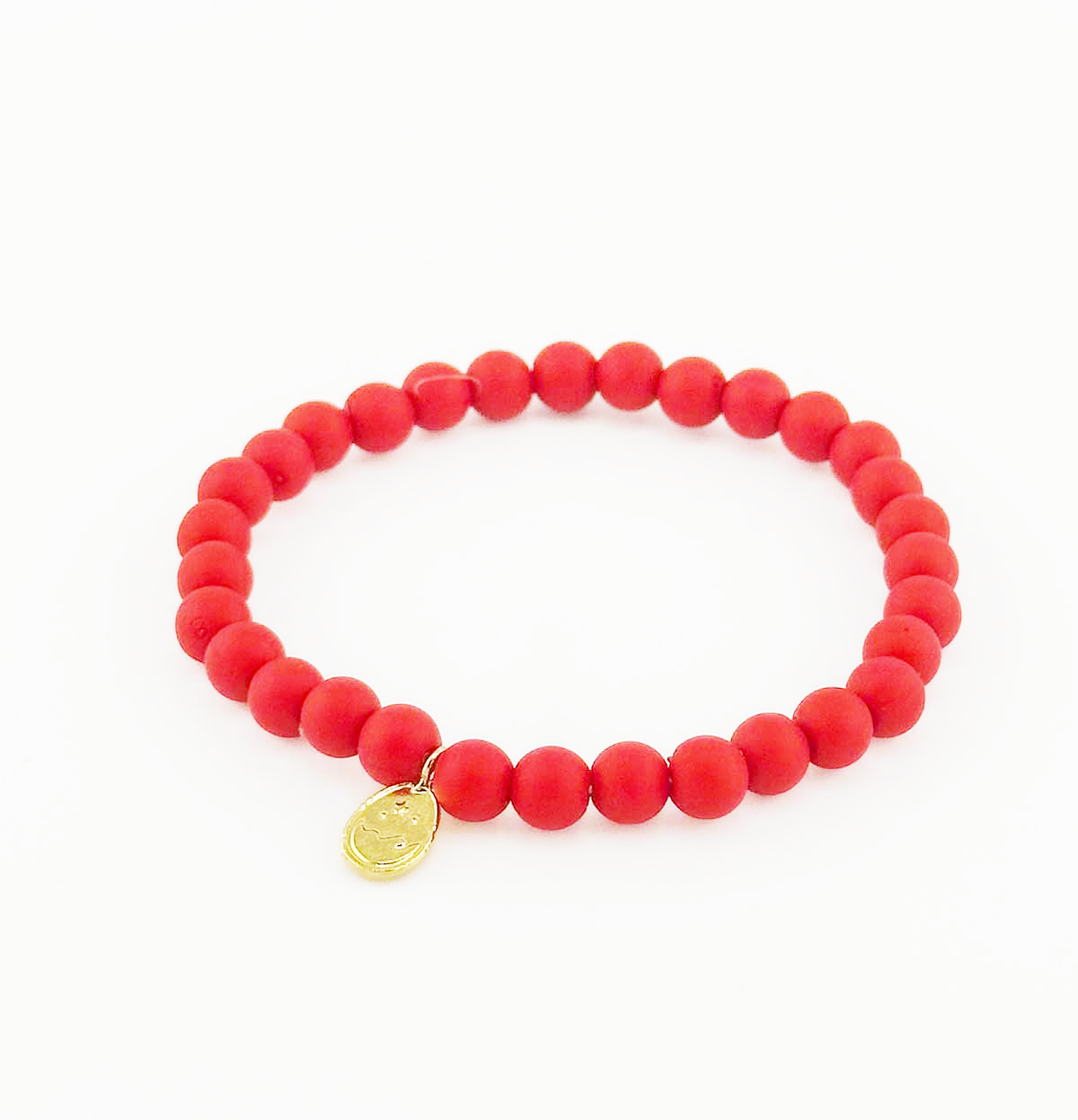 OEUF BRACELET BUBBLE ROUGE