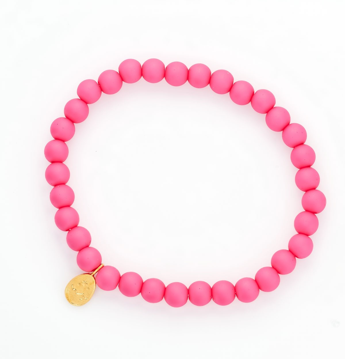 OEUF BRACELET BUBBLE ROSE FLUO