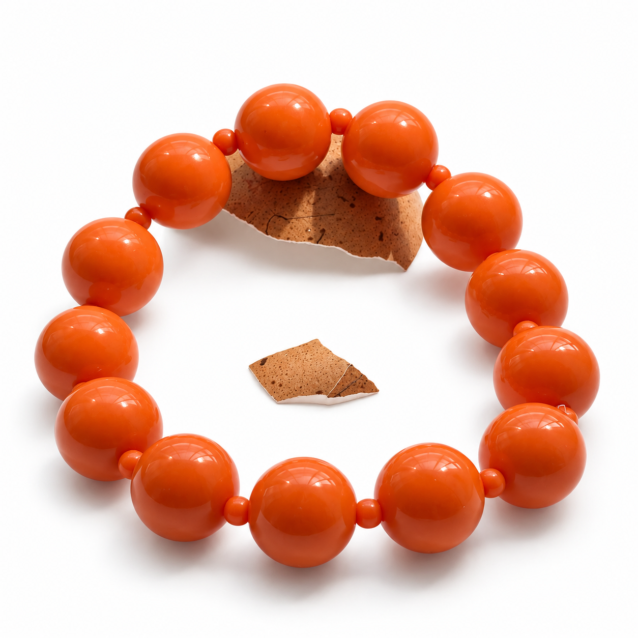 Œufs bracelet Pop Mangue en perles acryliques de 14 mm