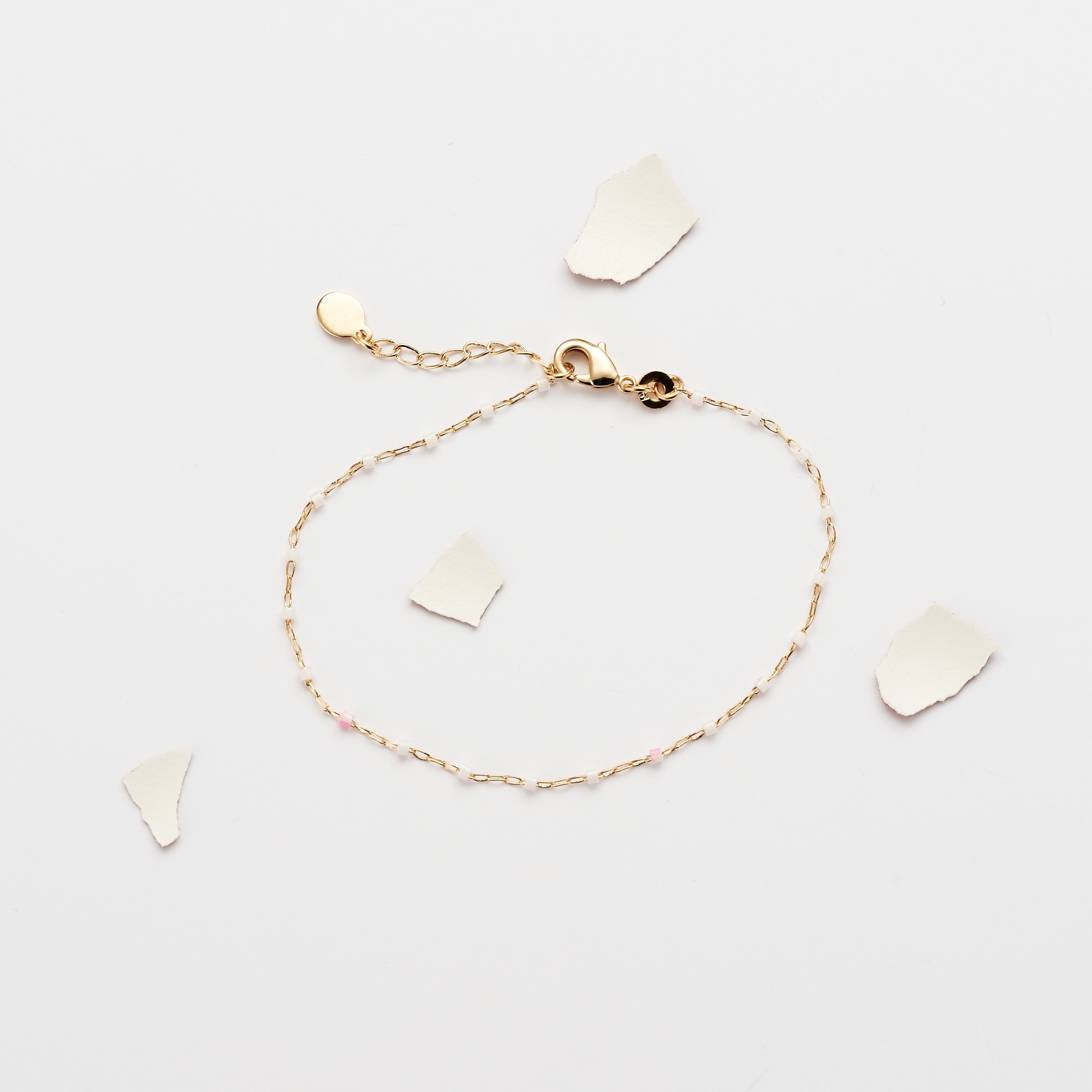 BRACELET PLUMETIS BLANC