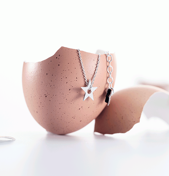 OEUF COLLIER ETOILE STELLA