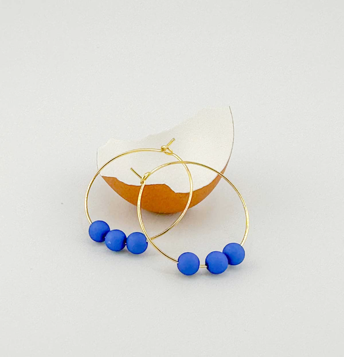 OEUF CREOLES BUBBLE BLEU ROI