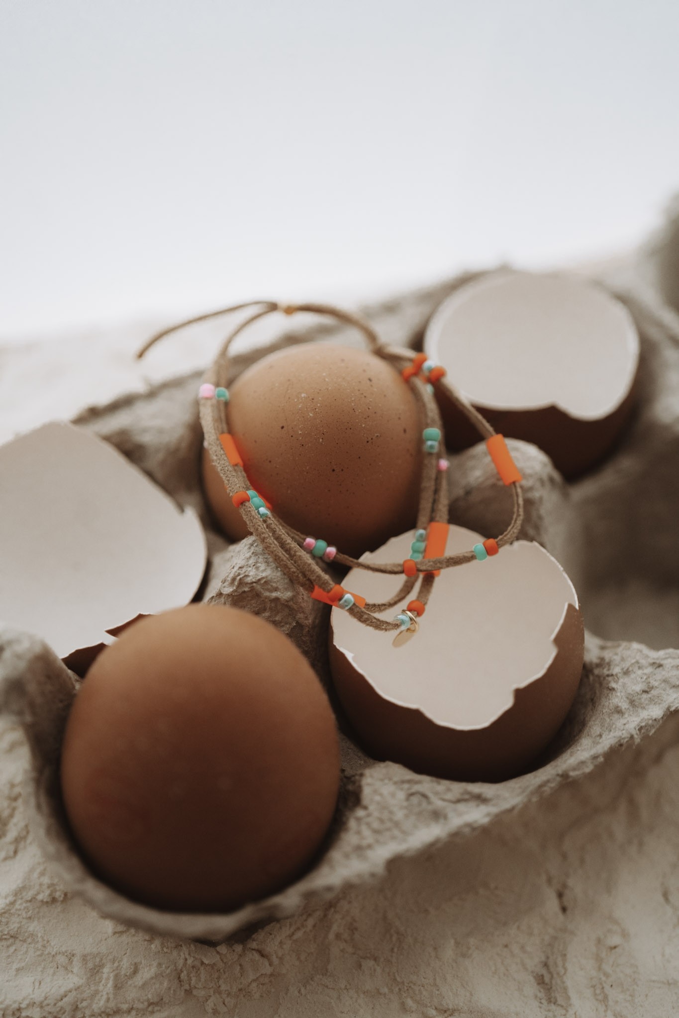OEUF BRACELET BAYA ORANGE