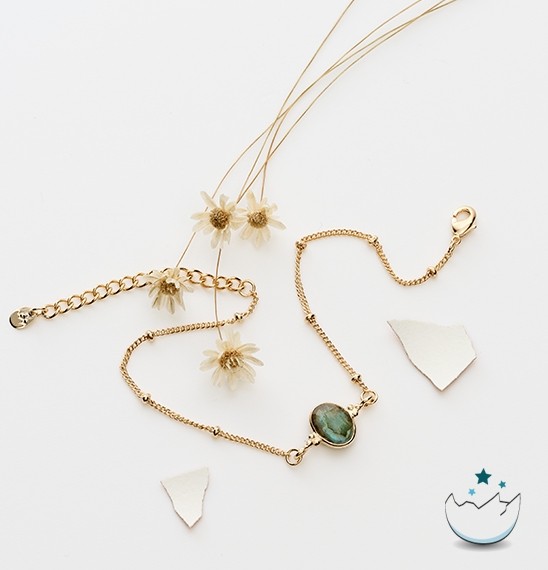 ŒUF BRACELET LABRADORITE 