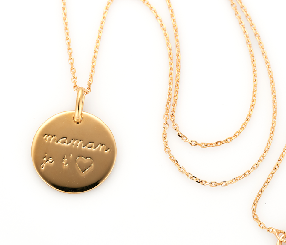 OEUF COLLIER MAMAN JE T'AIME