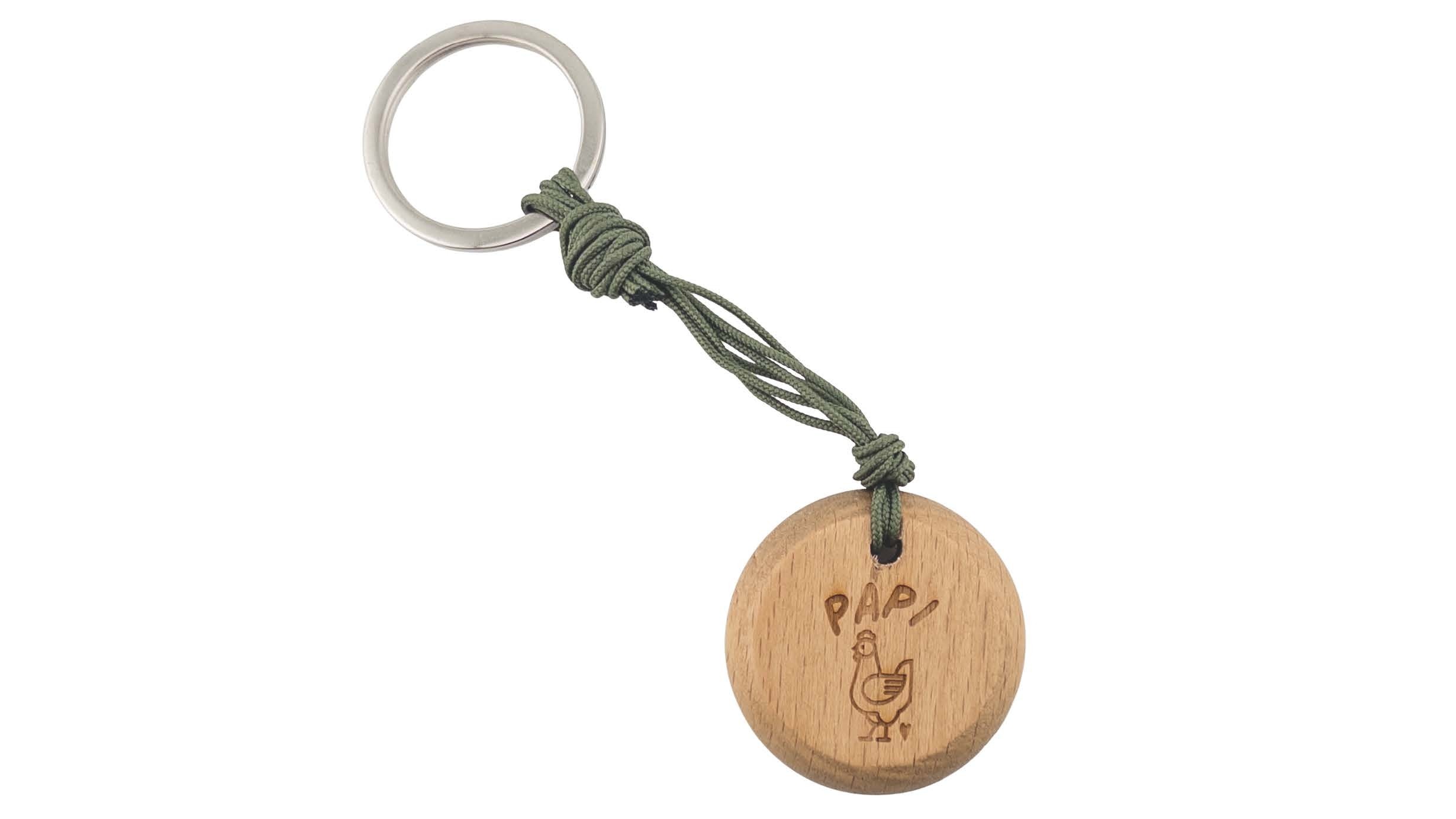 Porte-clés Papi poule caché dans un oeuf surprise leggstra