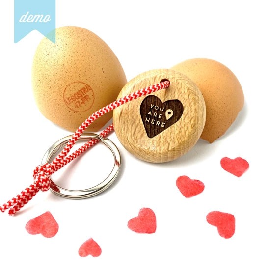 Cadeau insolite : porte clés You are here l'Eggstra
