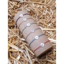 OEUF BRACELET BOUTON DE NACRE
