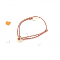 Bracelet coulissant Nina rose gold caché dans une coquille d'oeuf surprise