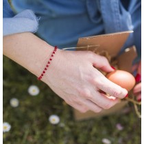 BRACELET STONE ROUGE