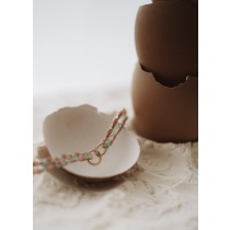 BRACELET TWIN ROSE PLAQUÉ OR 3 MICRONS