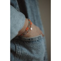 OEUF BRACELET BAYA ORANGE