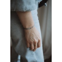 OEUF BRACELET TWIN BLEU ARGENT 925