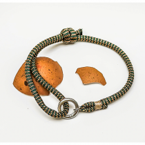 OEUF BRACELET MOUSQUETON KAKI
