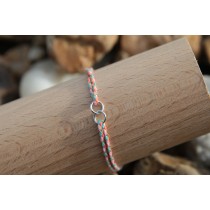 OEUF BRACELET TWIN ROSE ARGENT 925