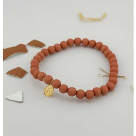 OEUF BRACELET BUBBLE TERRACOTTA