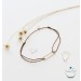 ŒUF BRACELET BIBI COULISSANT CHATAIGNE