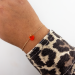 OEUF BRACELET COEUR GRENADINE