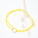 ŒUF BRACELET SIMONE JAUNE FLUO