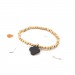 ŒUF BRACELET PETIT DUNE NOIR MAISON JOSEPH